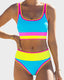 Sporty Colorblock Bikini Set (3-Piece)