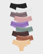 Ribbed Cotton Lace Mid-Rise Panty (9 pack)