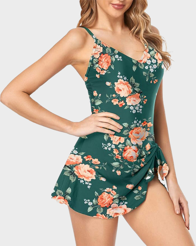Women's Tummy Control Slim Fit Plus Size One Piece Swimsuit Secondary image