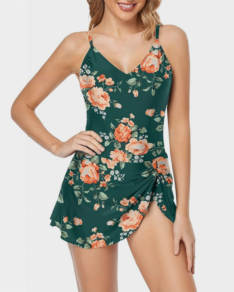 Women's Tummy Control Slim Fit Plus Size One Piece Swimsuit Main image