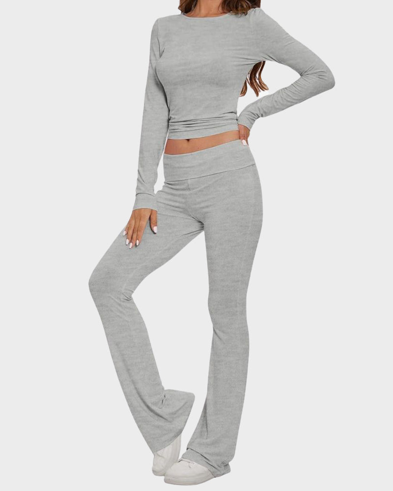 Long Sleeve Cotton Jersey Lounge Set Secondary image