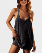 2-in-1 Lounge Romper Dress