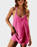 2-in-1 Lounge Romper Dress