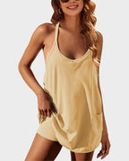 2-in-1 Lounge Romper Dress