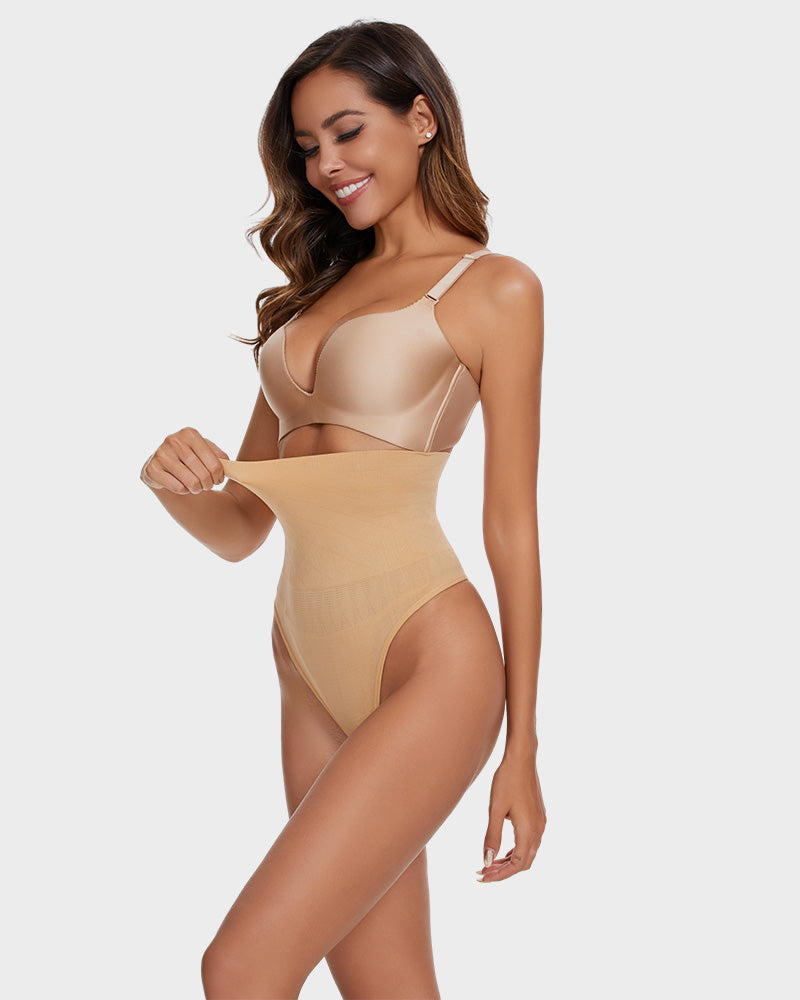 Seamless High-Waisted Shaper Thong Panty Secondary image