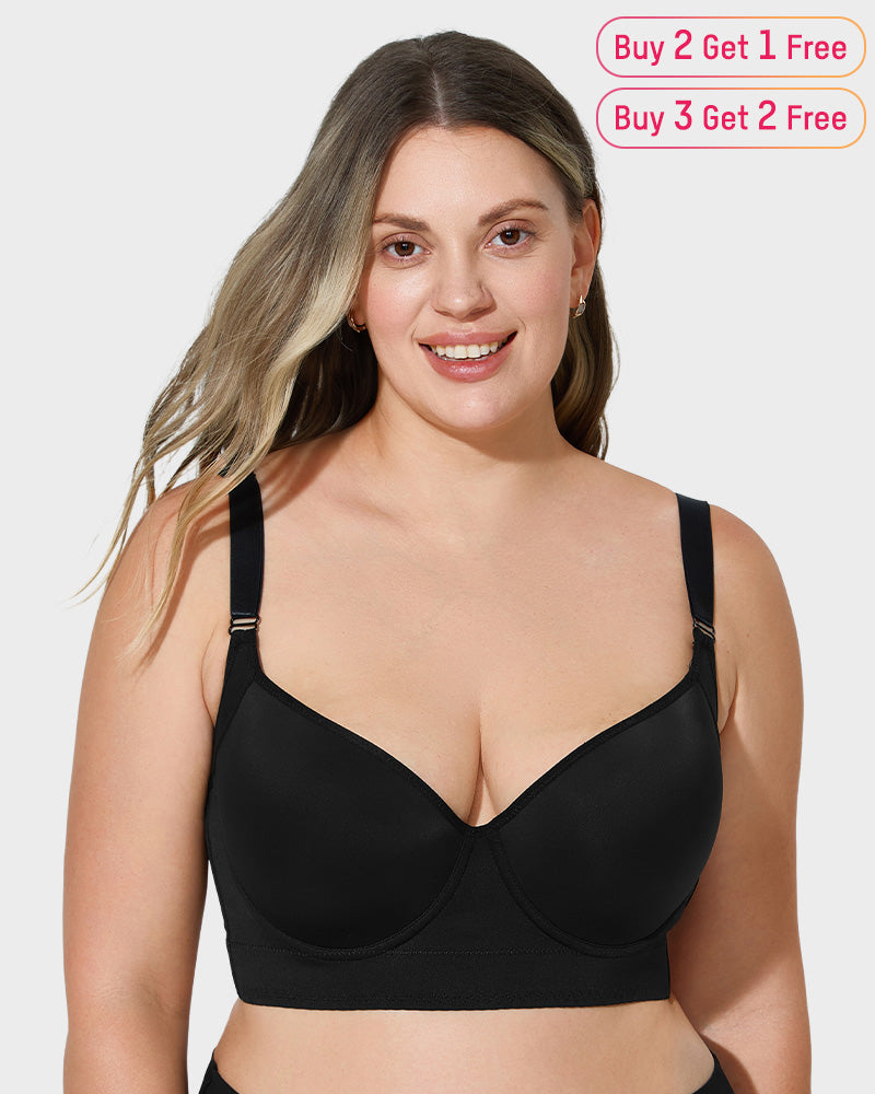 Push Up Longline Smoothing Bra Main image