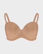 Versatile Molded Cup Underwire Bra with Removable Straps