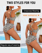 3-Piece Floral Modest High-Waist Swim Skirt Set