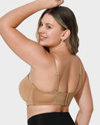 Versatile Molded Cup Underwire Bra with Removable Straps