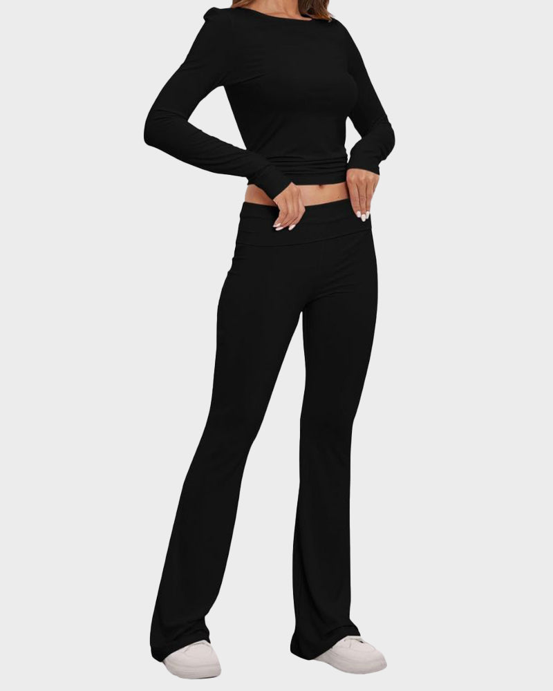 Long Sleeve Cotton Jersey Lounge Set