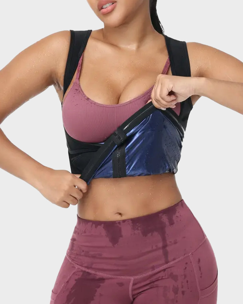 Adjustable Sauna Sweat Waist Trainer Tank Top Secondary image