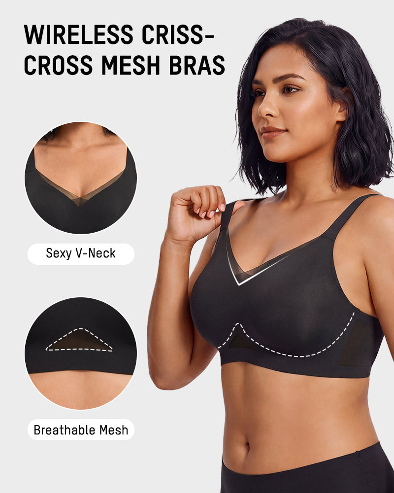 All Day Comfort Wireless Mesh Bra Secondary image