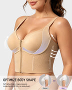 Anti-Gravity™ Zip-Front Shaping Longline Bra
