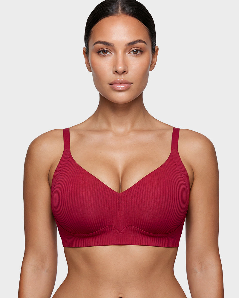 Anti-Sagging Jelly Lift Wireless V-Neck Luxe Bra