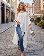 Asymmetric Off-Shoulder Batwing Top