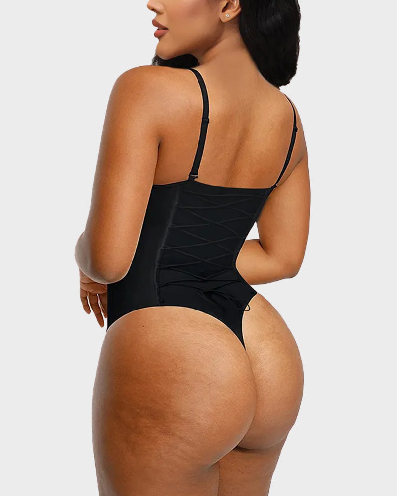 Back Lace-Up Seamless Shapewear Bodysuit Secondary image