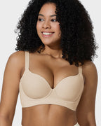 Back Smoothing Push-Up Plunge Bra