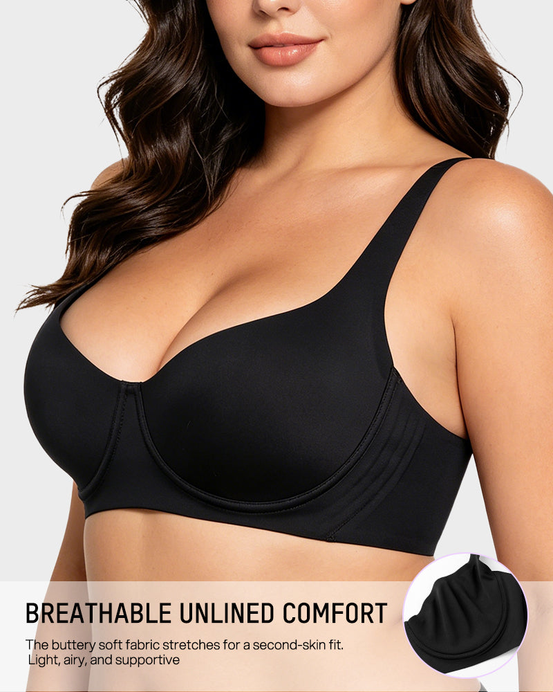 Bare-Edge™ Unlined Demi Bra with Jelly Gel Secondary image