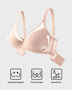 Breathable Mesh Minimizer Support Bra