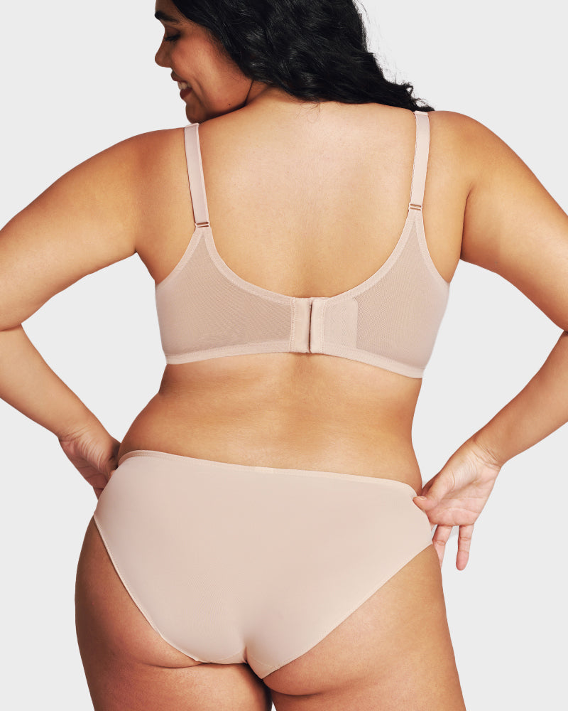 Breathable Mesh Minimizer Support Bra