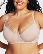 Breathable Mesh Minimizer Support Bra