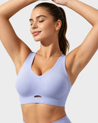 Breathable Cross-Back Wireless Sports Bra
