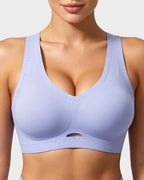 Breathable Cross-Back Wireless Sports Bra