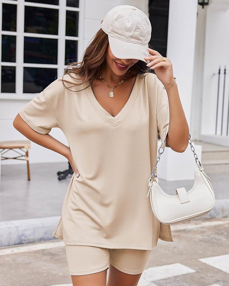 Casual Vibe Comfy Oversized 2-Piece Lounge Set Secondary image