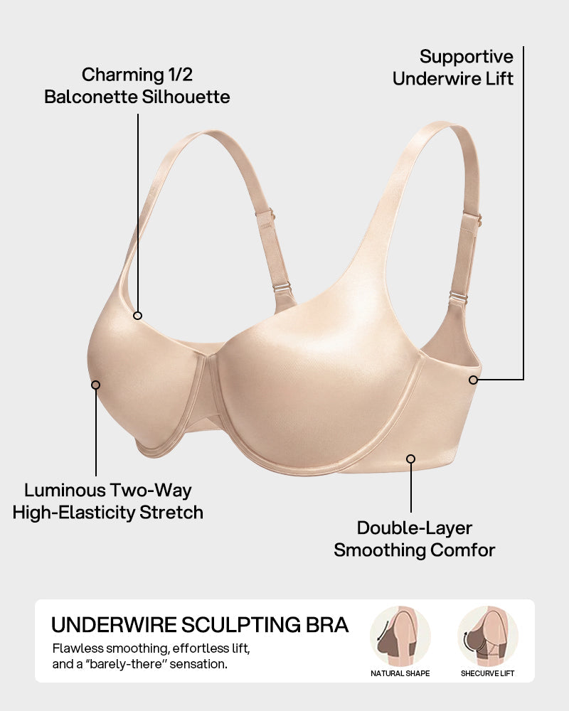Cloud Satin Balconette Bra