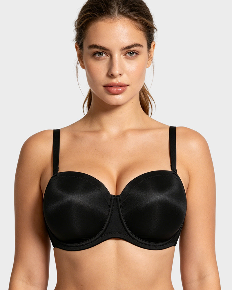 Comfort Push Up Unlined Bra with Removable Straps