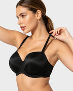 Comfort Push Up Unlined Bra with Removable Straps