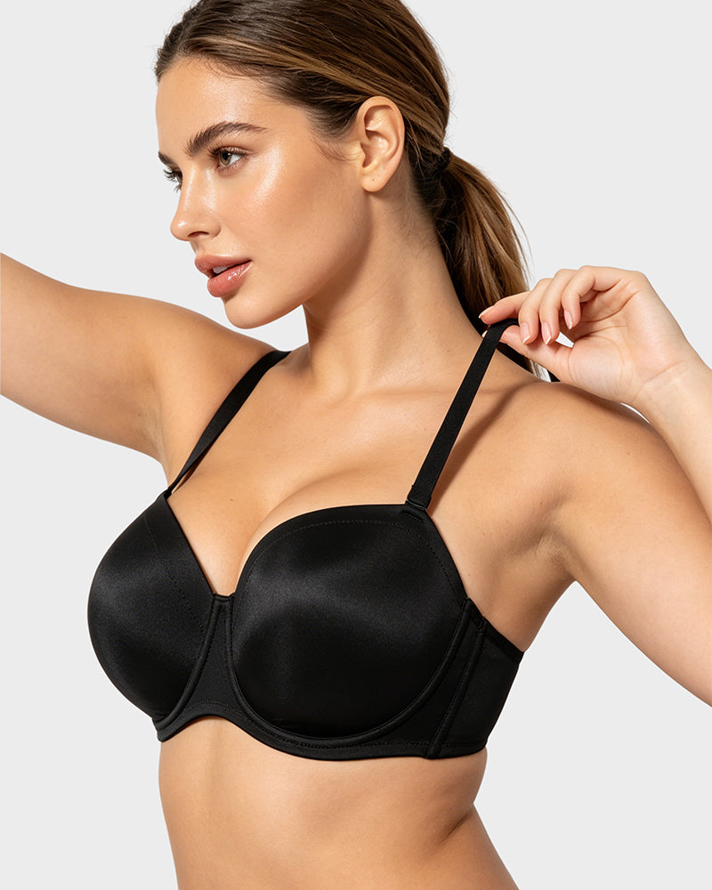 Comfort Push Up Unlined Bra with Removable Straps