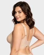 Shevrelle Bras for Women Supportive Wireless Push Up Bra Full Coverage Jelly Support No Underwire Seamless Plus Size Comfortable Bra