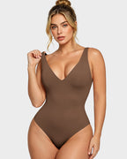Deep V Shaping Thong Bodysuit