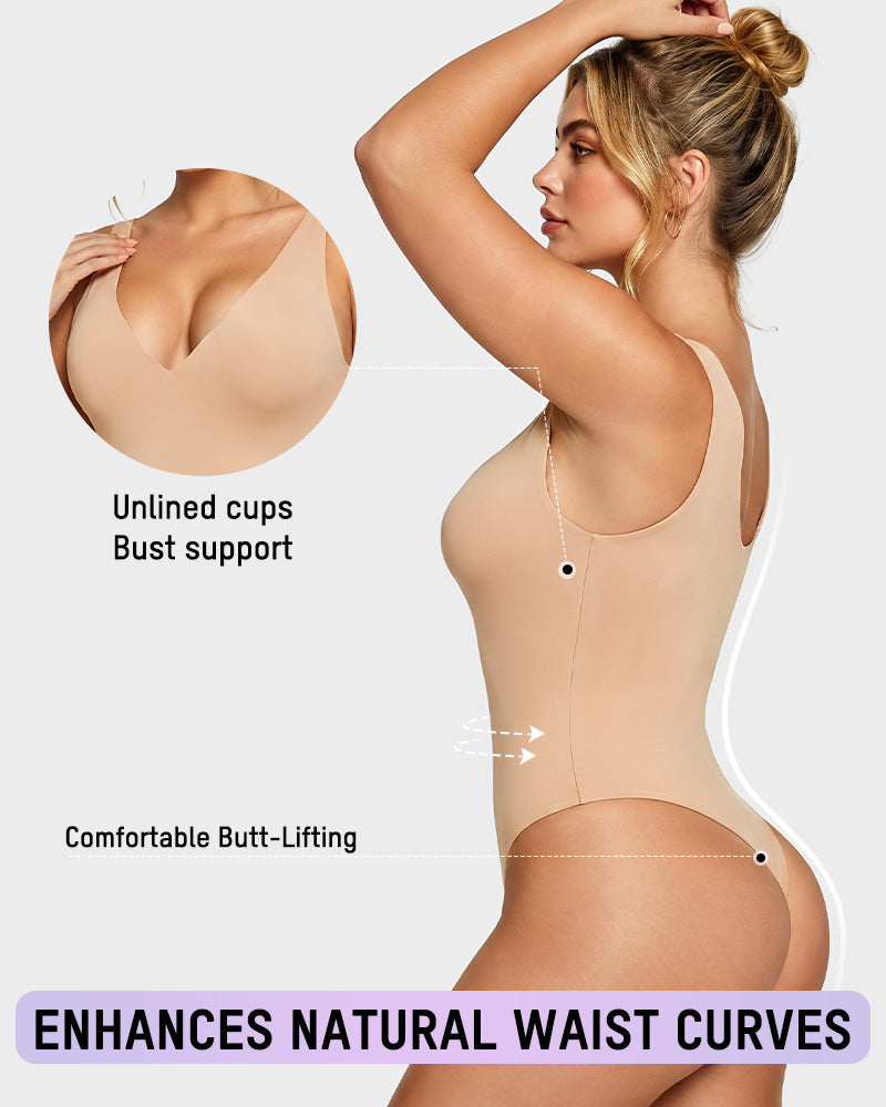 Deep V Shaping Thong Bodysuit Secondary image