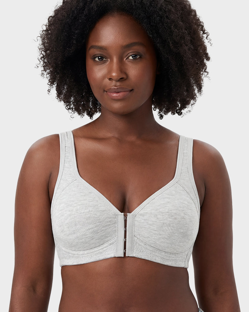 Easy-On Front Closure Wireless Support Bra