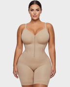 Easyslide™ Front-Zip Mid-Thigh Shapewear