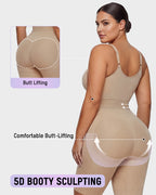 Easyslide™ Front-Zip Mid-Thigh Shapewear