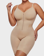 Easyslide™ Front-Zip Mid-Thigh Shapewear