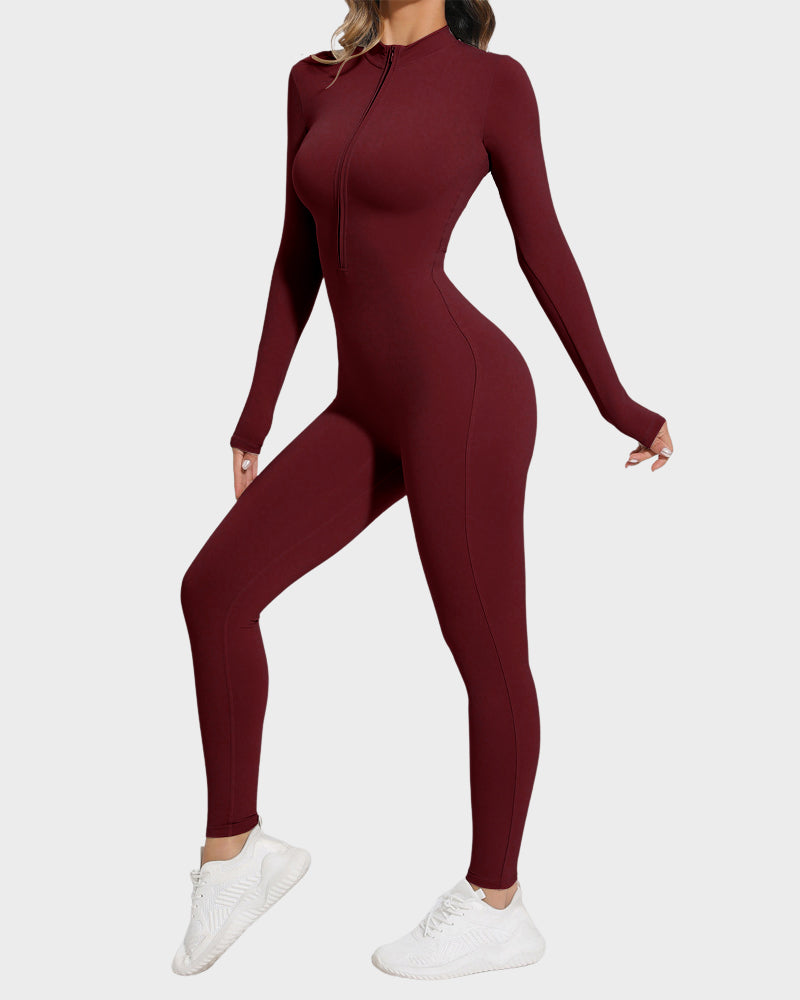 Fleece Slim-Fit Winter Training Jumpsuit Secondary image