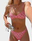 Floral Backless Two-Piece Bikini Set