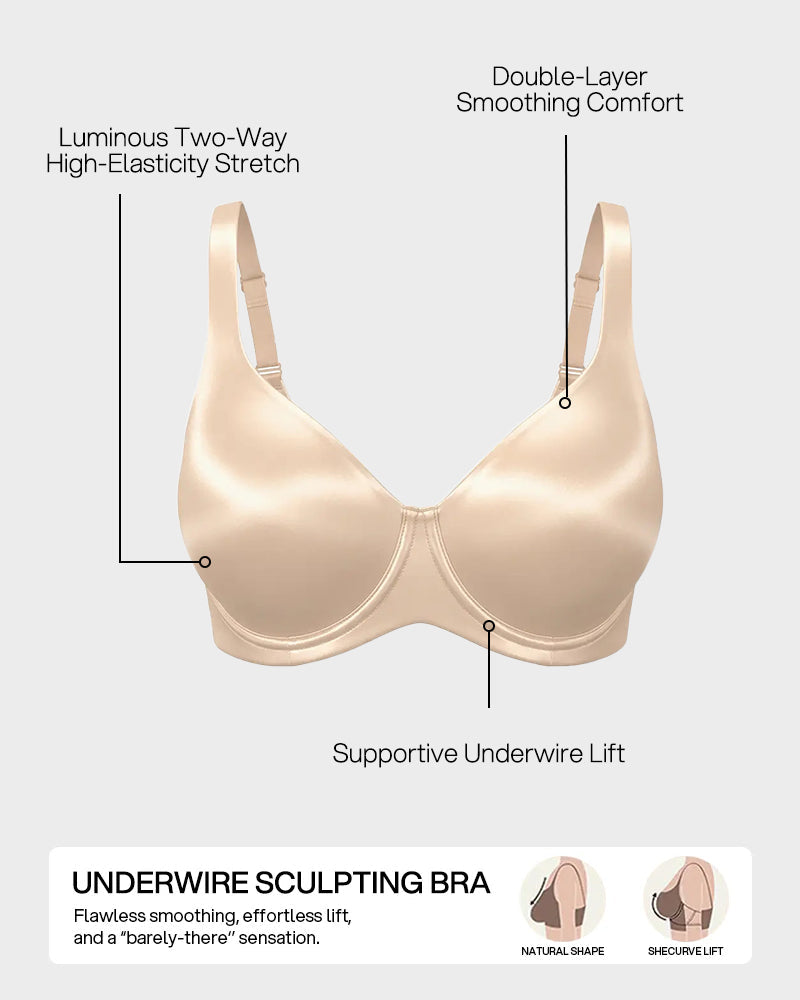 Full-Coverage Seamless Bra Secondary image