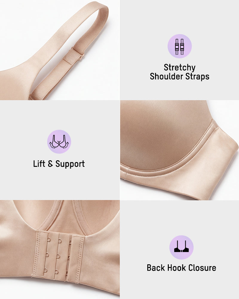 Full-Coverage Seamless Bra