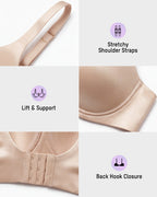 Full-Coverage Seamless Bra