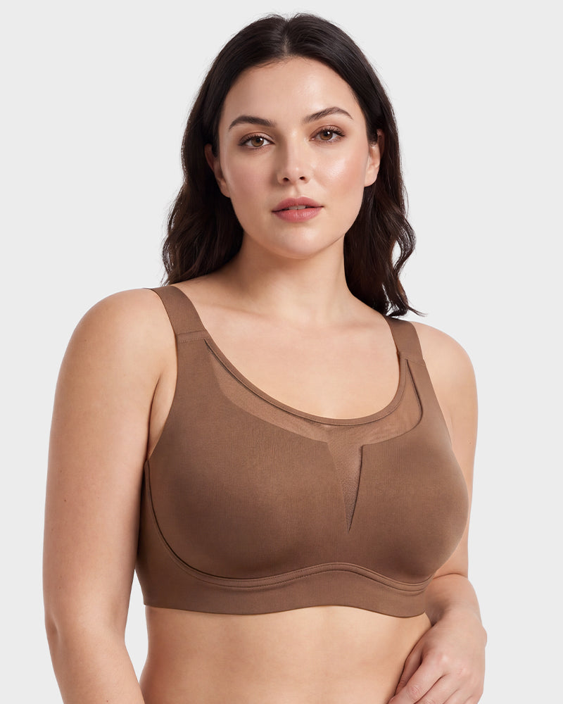 Full Coverage Wireless Minimizing Bra