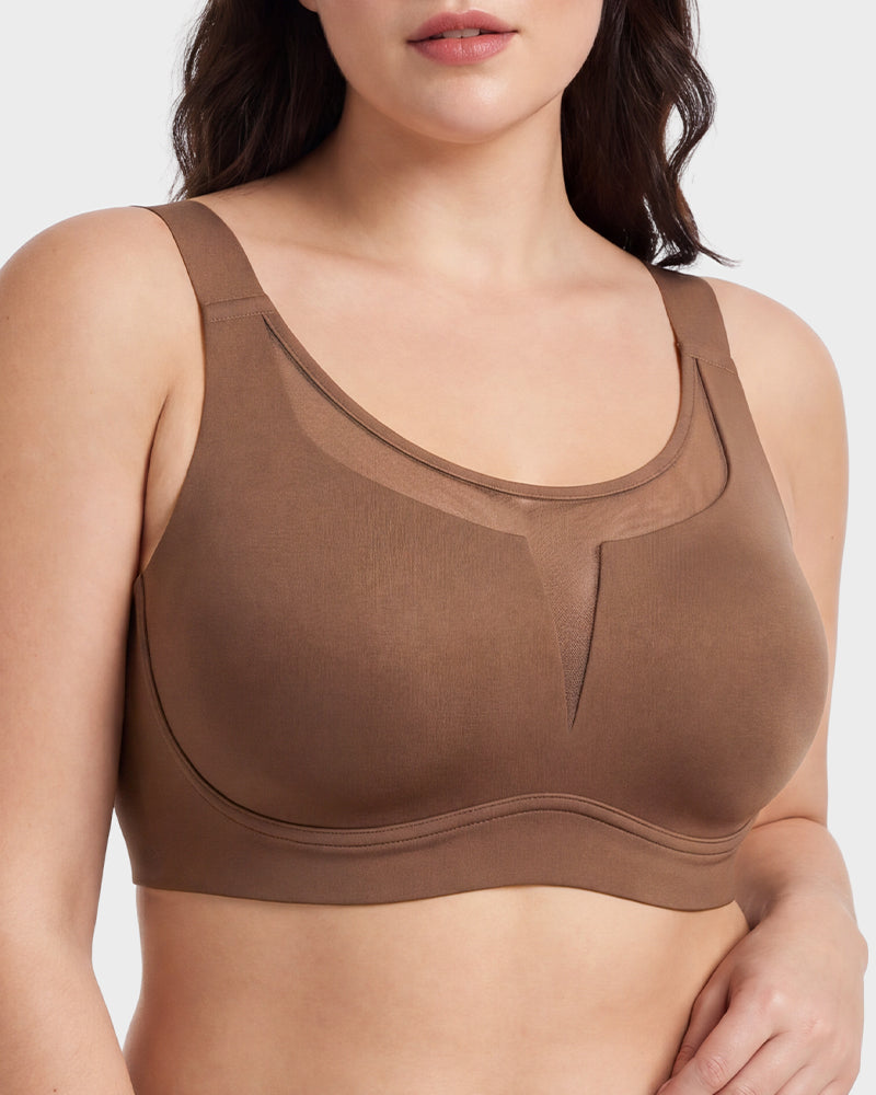 Full Coverage Wireless Minimizing Bra