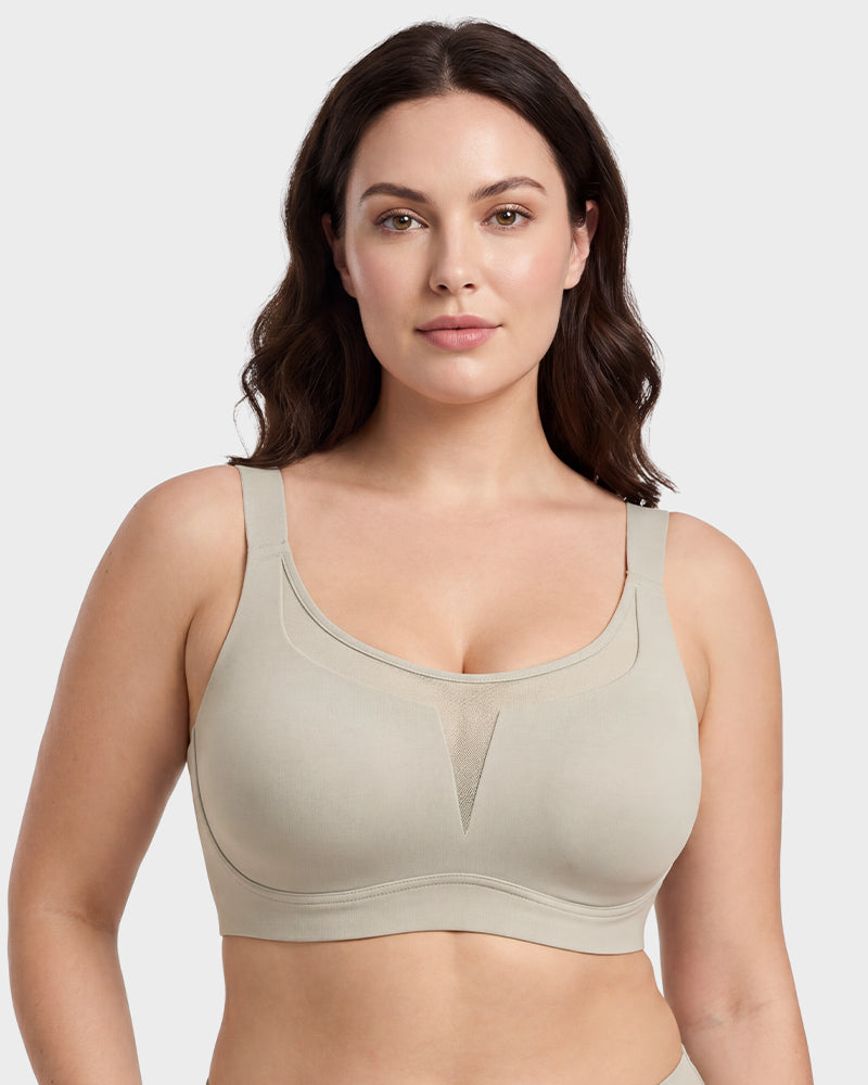 Full Coverage Wireless Minimizing Bra