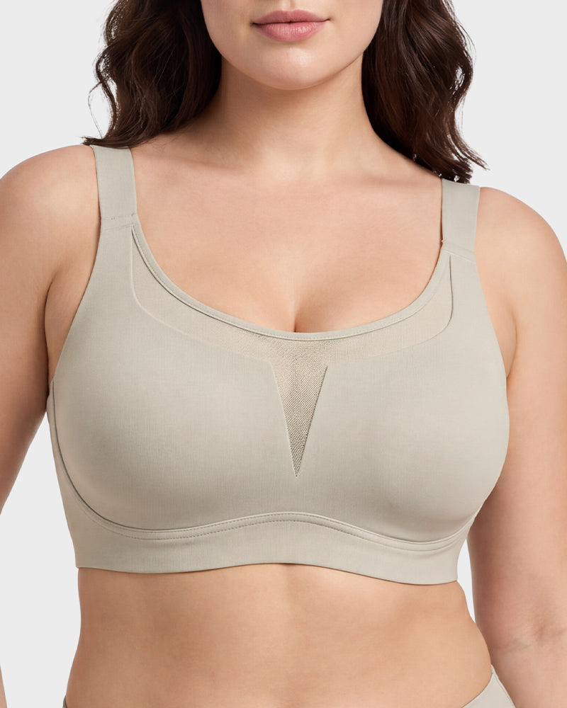Full Coverage Wireless Minimizing Bra