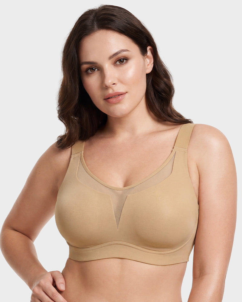 Full Coverage Wireless Minimizing Bra