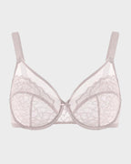 Full Coverage Lace Minimizer Bra - Petal